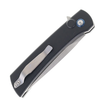 SixLeaf Folding Knife Black G10 Handle 9Cr13MoV Plain Edge SL-46-Black