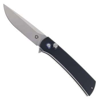 SixLeaf Folding Knife Black G10 Handle 9Cr13MoV Plain Edge SL-46-Black