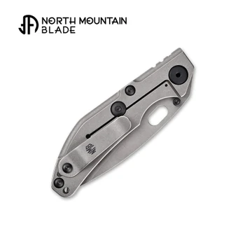 North Mountain Blades BBNM Basic Folding Knife Jade G10/Titanium Handle 14C28N Plain Edge 2522-G10-JD