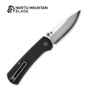 North Mountain Blade Ultra Mini Folding Knife Black G10 Handle SLD-MAGIC Drop Point Plain Edge 2628-BK