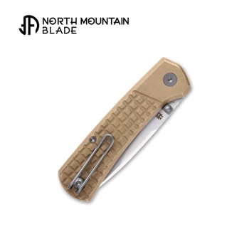 North Mountain Blade Ultra Mini Folding Knife Bronze G10 Handle SLD-MAGIC Drop Point Plain Edge 2628-BR-G