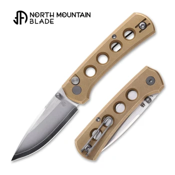 North Mountain Blade Ultra Mini Folding Knife Bronze Skeleton Handle SLD-MAGIC Drop Point Plain Edge 2628-BR-H
