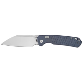 CJRB Pyrite-Light Folding Knife Blue G-10 Textured Handle 3.34" Stonewash AR-RPM9 Wharncliffe J1945X-BU