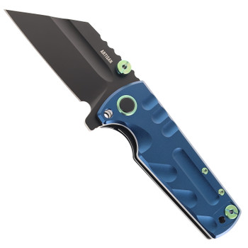 Artisan Cutlery Proponent Folding Knife Blue Aluminum Handle 4" D2 Wharncliffe 1820P-BAL
