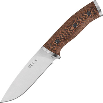 Buck Selkirk Survival Knife Brown & Black Micarta Handle Plain Edge 863BRS Buck Selkirk Survival Knife Brown & Black Micarta Handle Plain Edge 863BRS