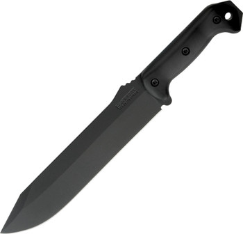 Becker Fixed Blade Knife Black Handle Black 1095 Cro-Van Plain Blade BKR9