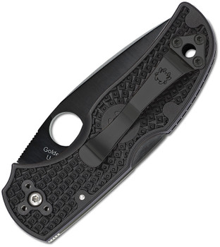 Spyderco Native 5 Folding Knife Black FRN Black Part Serrated Blade S30V C41PSBBK5