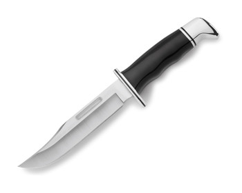 Buck 119 Special Hunting Fixed Blade Knife Black Handle Plain Edge 119BKS