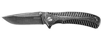 Kershaw Starter Blackwash Assisted Opening Blade Pocket Knife 1301BW