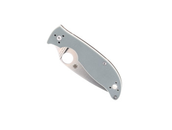 Spyderco Polestar Folding Knife Gray G10 Handle BD1N Steel Plain Edge C220GPGY Spyderco Polestar Folding Knife Gray G10 Handle BD1N Steel Plain Edge C220GPGY