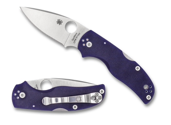 Spyderco Native 5 folding Knife Dark Blue G10 Handle Plain Edge S110V Steel C41GPDBL5 Spyderco Native 5 folding Knife Dark Blue G10 Handle Plain Edge S110V Steel C41GPDBL5