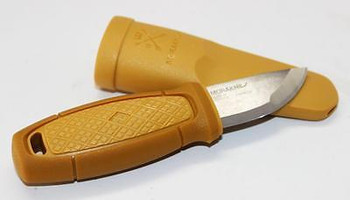 Mora Knives Eldris Fixed Blade Neck Knife Kit Yellow Handle w/ fire starter 12832