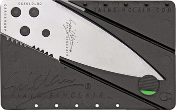 Iain Sinclair CardSharp Credit Card Folding Safety knife Stainless Plain edge