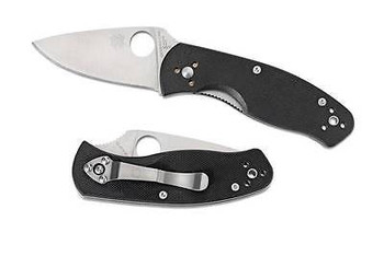 Spyderco Persistence Plain Edge Folding Knife G10 Handle C136GP