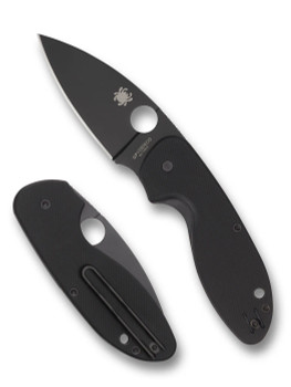 Spyderco Efficient Liner Lock Knife Black G10 Handle Plain Black Edge C216GPBBK Spyderco Efficient Liner Lock Knife Black G10 Handle Plain Black Edge C216GPBBK