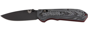 Benchmade 560BK-1 Freek Knife Black & Gray Red G10 Handle Plain Black CPM-M4 Edge