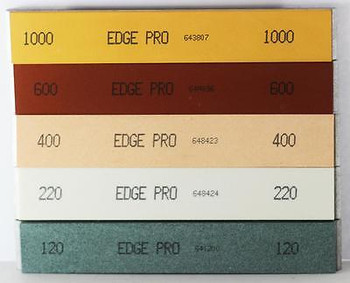 Edge Pro 1" Mounted Sharpening Stone Set 1 of each grit 120 220 400 600 & 1000