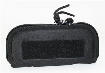 Carry-All 9 Inch Black Padded Cordura Zipper Knife Pouch with 2 Pockets  AC180