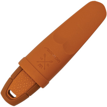 Mora Eldris Pocket Size Fixed Blade Knife Burnt Orange Handle and Sheath 13501