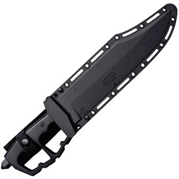 Cold Steel Chaos Bowie Fixed Blade Knife Black Alum Handle Plain Black Edge 80NTB Cold Steel Chaos Bowie Fixed Blade Knife Black Alum Handle Plain Black Edge 80NTB