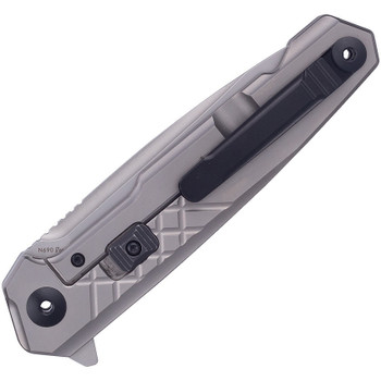 Ruike M875-TZ Frame Lock Beta Plus Knife Ti Handle Plain Bead Blast Blade