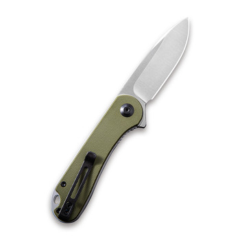 CIVIVI Elementum Liner Lock Knife Green G10 Handle Plain Edge D2 Blade C907E