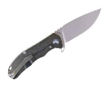 CH Knives 3504 BZ Skull Knife Bronze Titanium Handle Plain M390 Blade