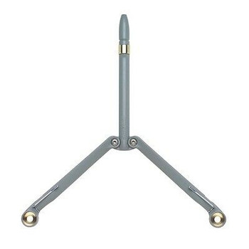 BaliYo Butterfly Balisong Style Flip Pen Gray Body Blue Ink
