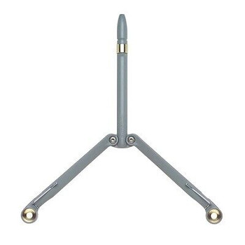 BaliYo Butterfly Balisong Style Flip Pen Gray Body Blue Ink