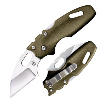 Cold Steel Mini Tuff Lite Tri-Ad Lock Knife OD Griv-Ex Handle Plain Edge 20MTGD