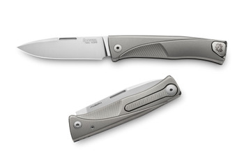 LionSteel Thrill Integral Slip Joint Knife Gray Titanium Handle