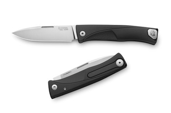 LionSteel Thrill SOLID Slip Joint Knife Black Alum Handle Plain M390 Blade TL-ABS LionSteel Thrill SOLID Slip Joint Knife Black Alum Handle Plain M390 Blade TL-ABS