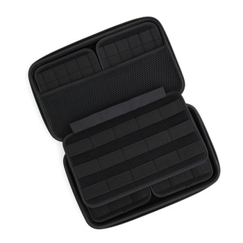 Vault Knife Case Large Matte Black Smooth Outer Surface Elastic Holders