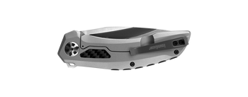 Discontinued Kershaw Norad Frame Lock Flipper Knife Stainless w/ CF Handle Plain D2 Blade 5510