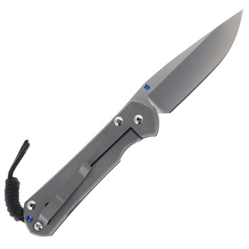 Chris Reeve Large Sebenza 31 Folding Knife Gray Titanium Handle Plain Magnacut Blade L31-1000