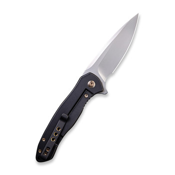 WE Knife Kitefin Frame Lock Knife Black Marble CF + Ti Handle Plain S35VN Blade 2001A