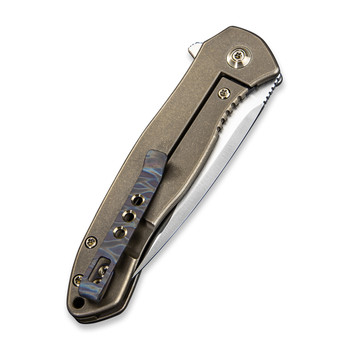 WE Knife Kitefin Frame Lock Knife Bronze Titanium Handle Plain S35VN Blade 2001C WE Knife Kitefin Frame Lock Knife Bronze Titanium Handle Plain S35VN Blade 2001C