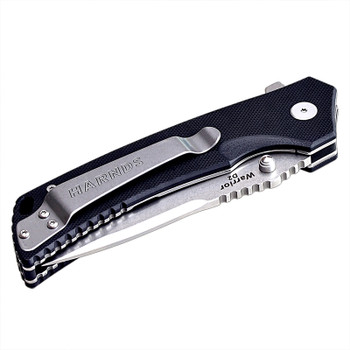 Harnds Warrior Liner Lock Knife Black G10 Handle Plain D2 Stonewash Blade CK7205BK-SW Harnds Warrior Liner Lock Knife Black G10 Handle Plain D2 Stonewash Blade CK7205BK-SW