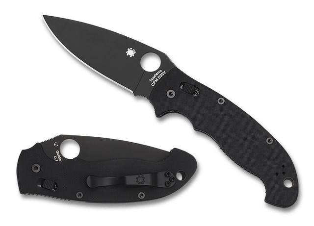 Spyderco Manix XL Knife Extra Large Blade G10 handle S30V Plain
