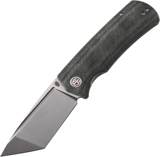 専用20 WMK Exclusive Artisan Cutlery Great White Folding Knife Black