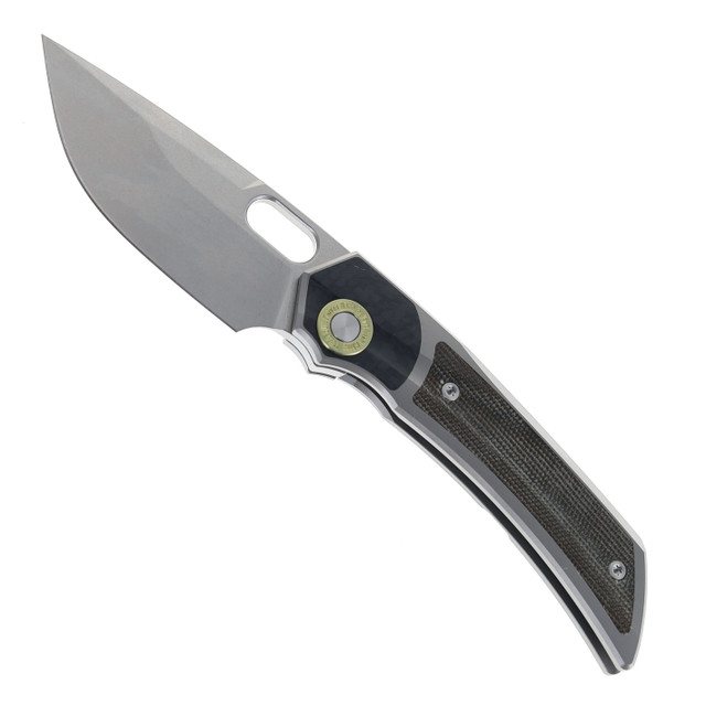 TwoSun Folding Knife Titanium/Micarta/Color Tidama Handle M390
