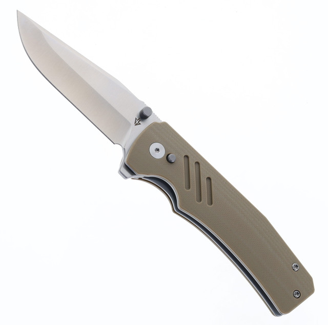 Spartan Knives Poros Folding Knife Green G10 Handle 154CM Plain