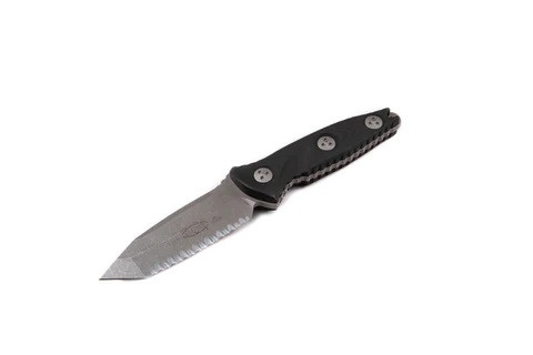 Microtech Socom Alpha Fixed Blade Knife Black Carbon Fiber Handle