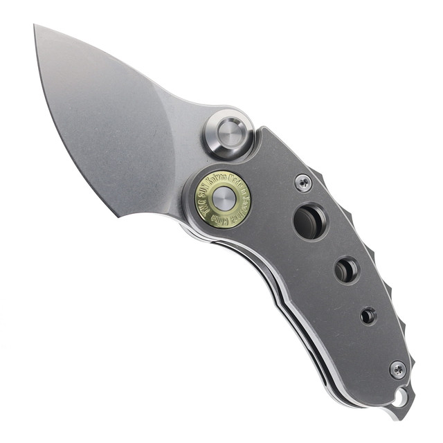 TwoSun Knives TS417-D2 Wong Design Pocket Knife Green G10
