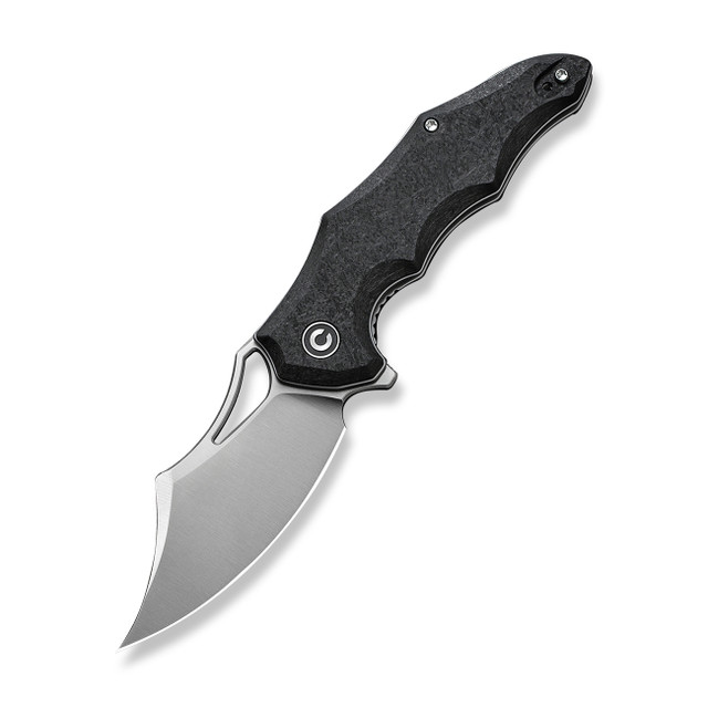 Kizer Mini Grouper Folding Knife Black Carbon Fiber Handle