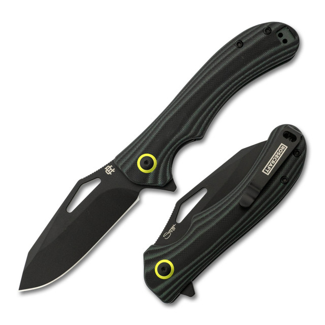 Rosecraft Cane Creek Jack Folding Knife MultiColor G10 Handle D2