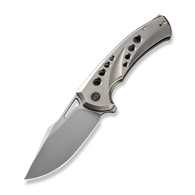 Kizer Dawn Folding Knife Silver Titanium Handle S35VN