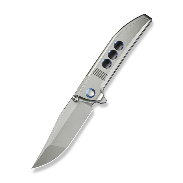 WE Kyklos Folding Knife Bronze Titanium Handle M390 Plain Edge
