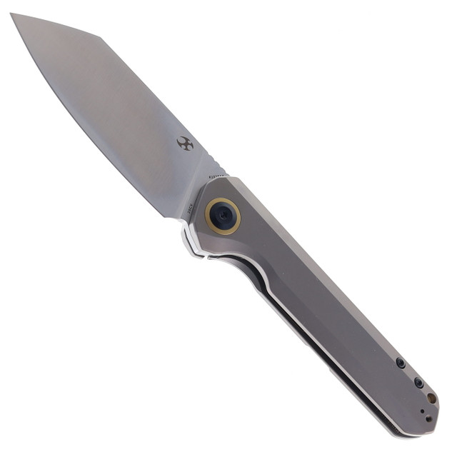 Two Sun Folding Knife Black Carbon Fiber Handle 14C28N Plain Edge