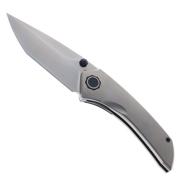 Poikilo Prism Large Folding Knife Titanium Handle M398 Reverse